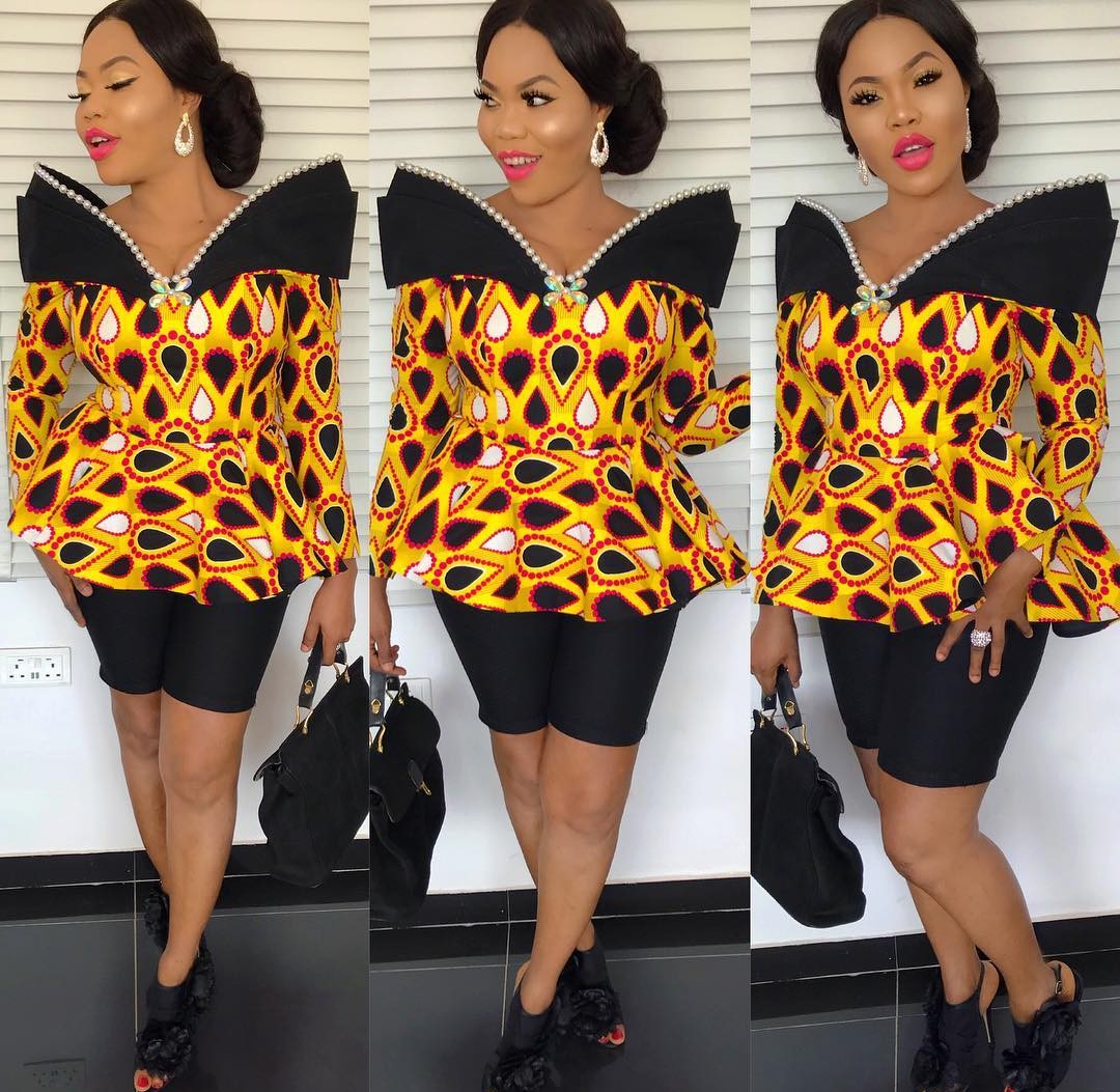 Ankara Blouse Styles and Peplum Tops 2023 - isishweshwe