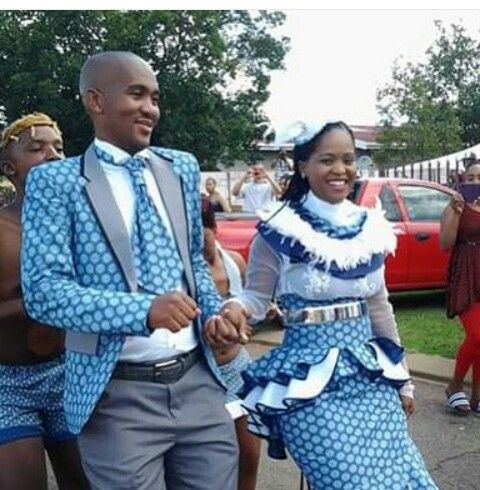 Modern Traditional Shweshwe Outfits for Wedding - isishweshwe
