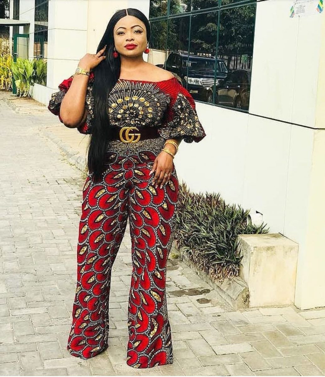 ankara jump suit styles