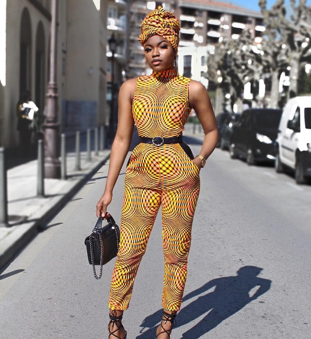 ankara jump suit styles