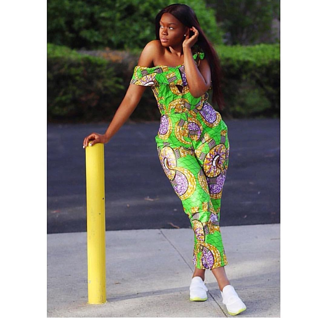 ankara jump suit styles