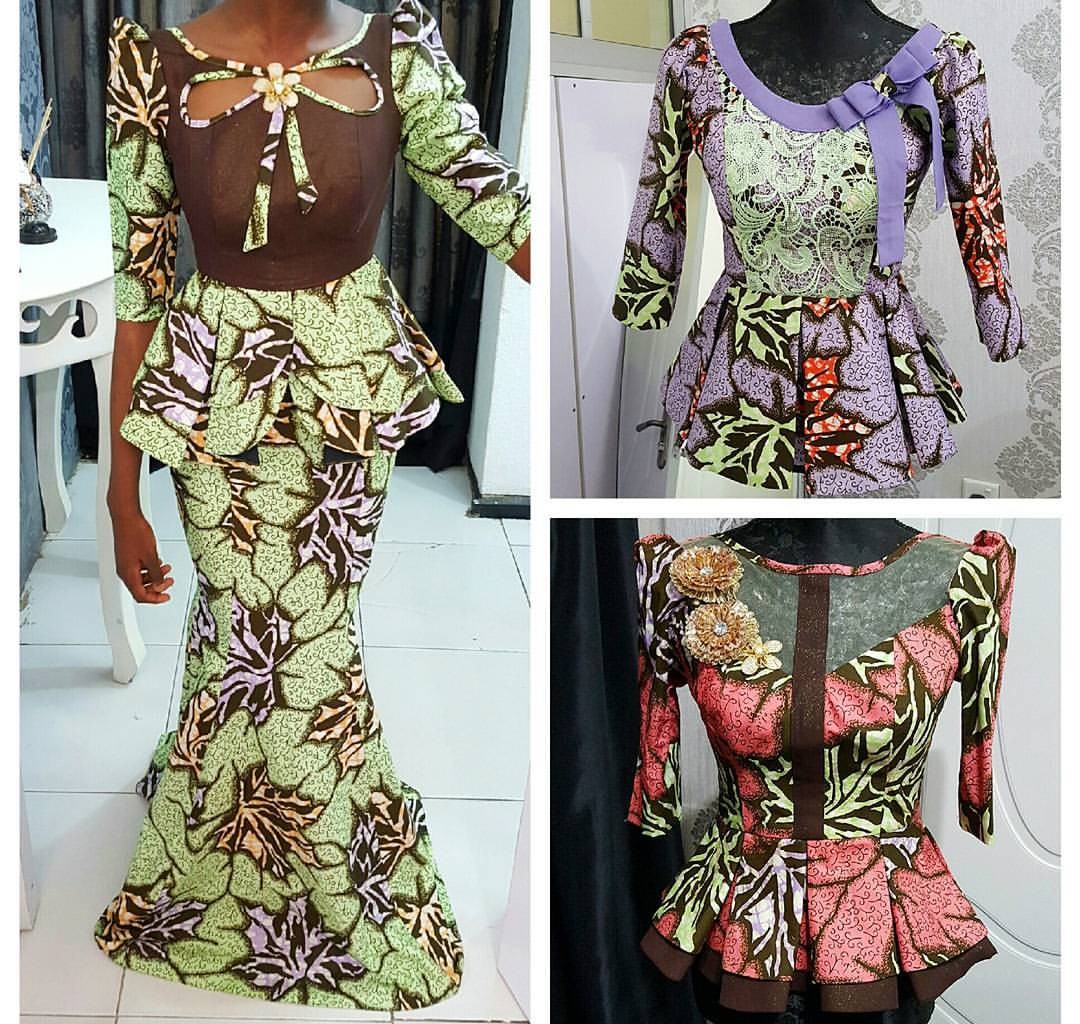 Check Out This 35 Ankara Peplum Tops Designs - isishweshwe