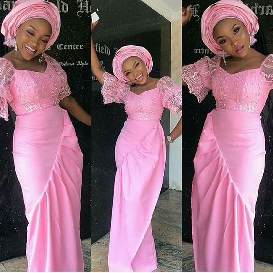 Best 25 Naija Lace Styles For Wedding Aso Ebi - isishweshwe