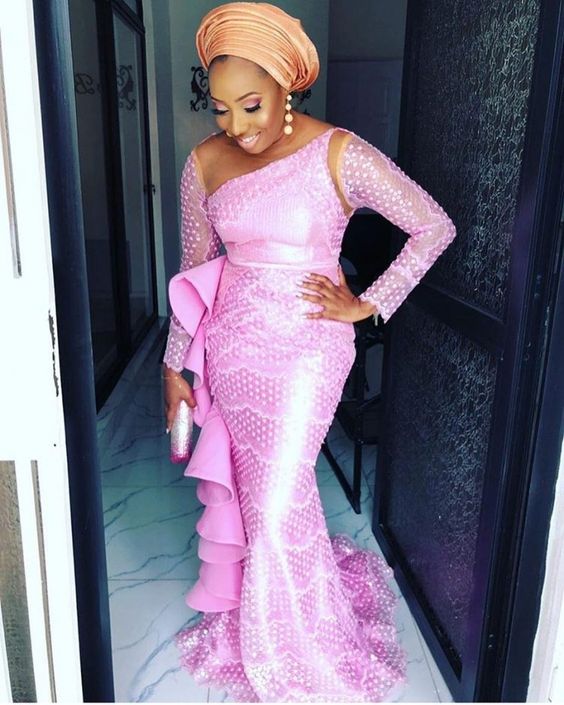 Best 25 Naija Lace Styles For Wedding Aso Ebi - isishweshwe