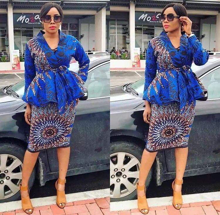 Ankara Pencil Gown Styles For Woman To look Cool - isishweshwe