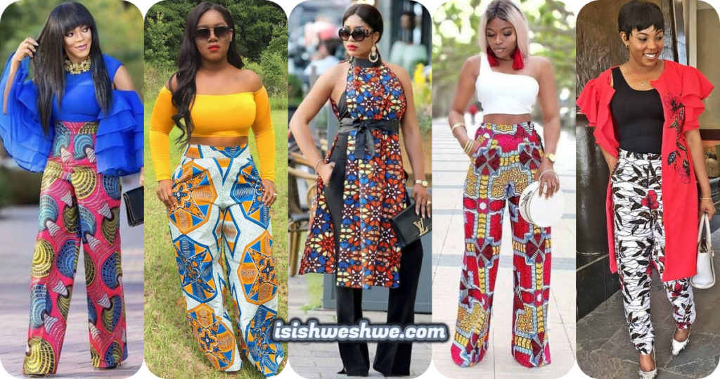Top Ankara Trousers, skirts, Tops and Gowns - isishweshwe