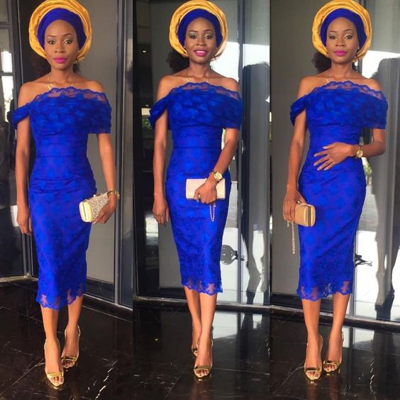 Check out 15 Latest Blue Aso-Ebi Style - isishweshwe