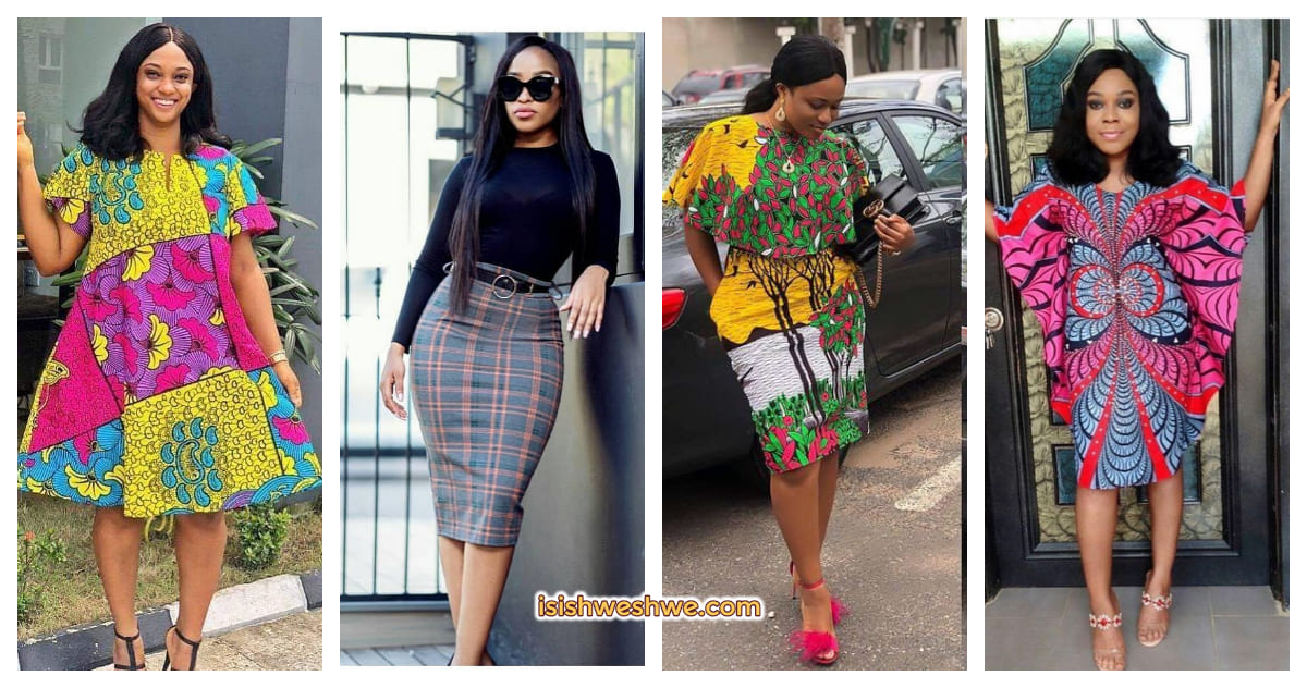 Beautiful fashion of Ankara short gown styles for the ladies - Reny styles