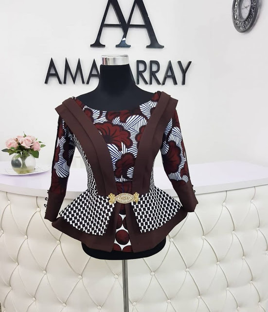 peplum ankara tops 2018