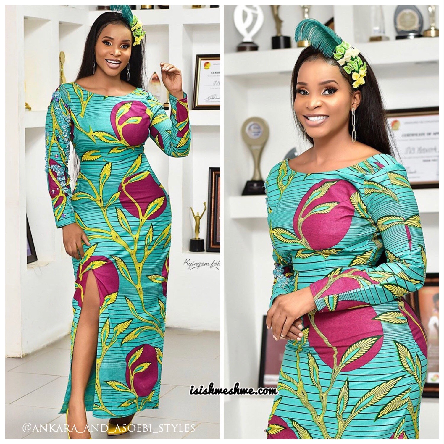 latest ankara long gown styles