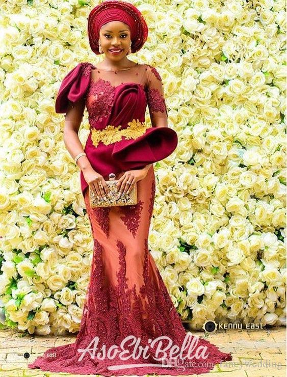 Lovely Lace Aso ebi Styles 2022 - isishweshwe