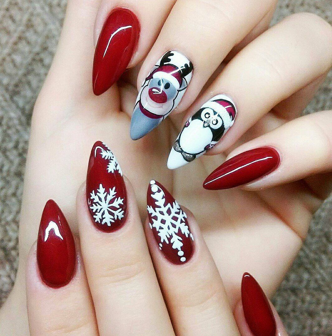 Simple Winter Nails Design Ideas 2020 - isishweshwe