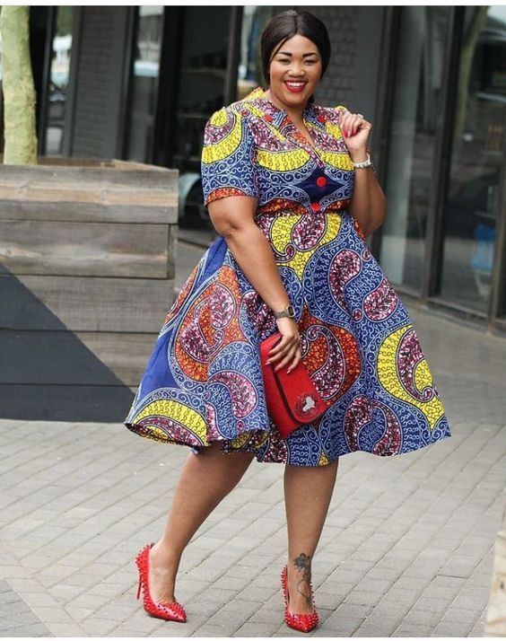 Plus Size Ankara Gown Styles - isishweshwe