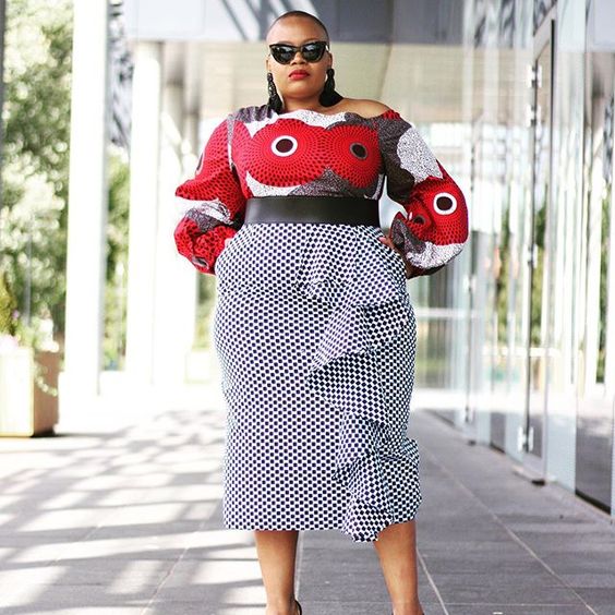 Plus Size Ankara Gown Styles - isishweshwe