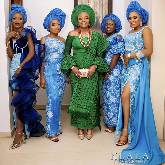 Green AsoEbi Fashion Styles for Wedding - isishweshwe