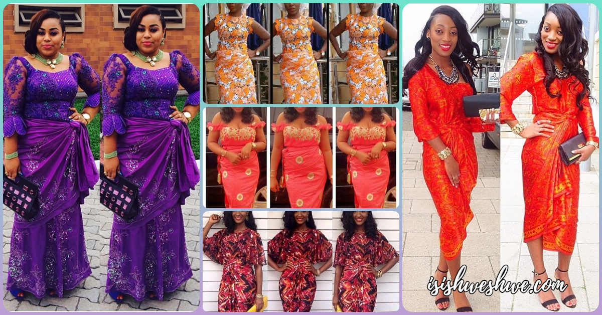 Simple and unique Ankara wrap dresses ...