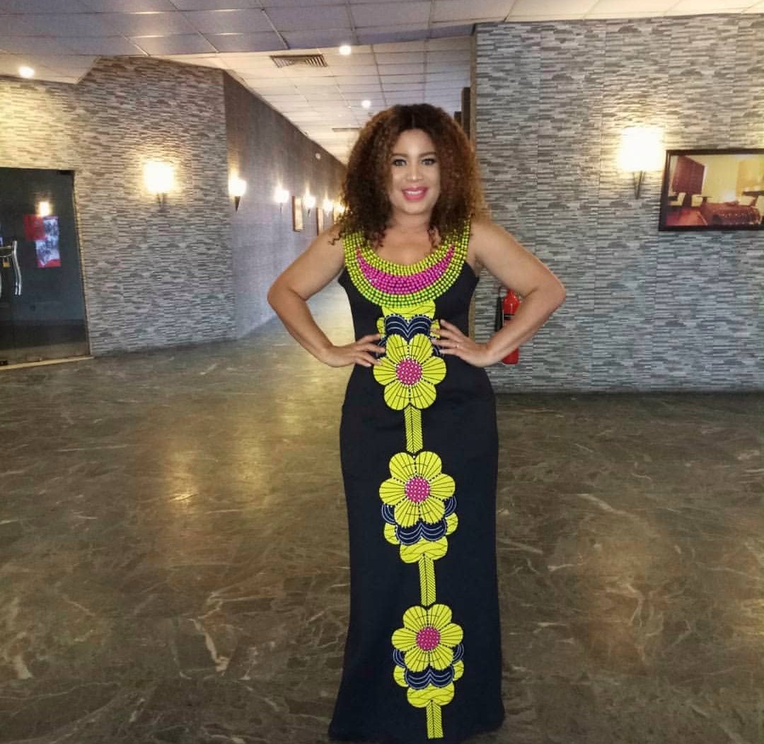 Ankara patches outlet gown