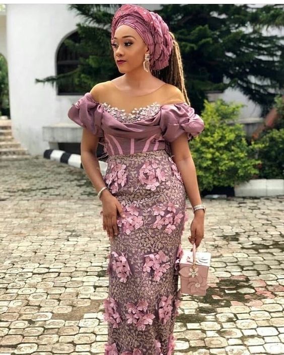 20+ Nigerian Lace Asoebi Styles isishweshwe