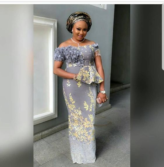 Aso Ebi Style Lace Styles and Designs - isishweshwe