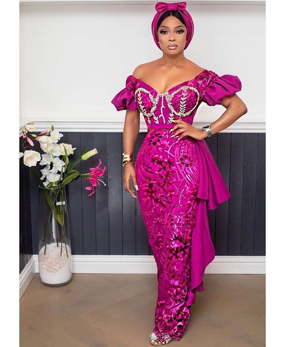 Aso Ebi Style Lace Styles and Designs - isishweshwe