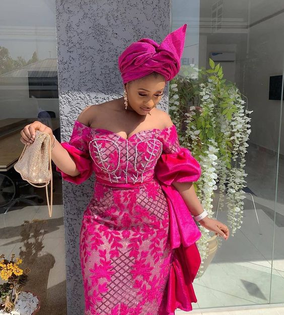 Top Lace Asoebi fashion dresses 2022 - isishweshwe