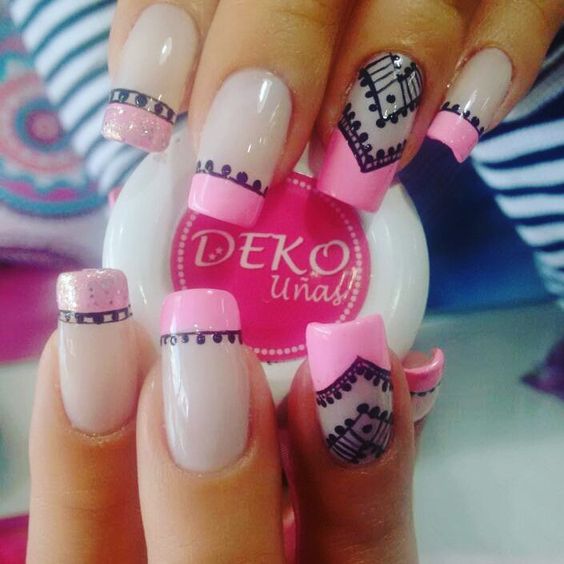 Beauty French Manicure To Be Stylish - isishweshwe