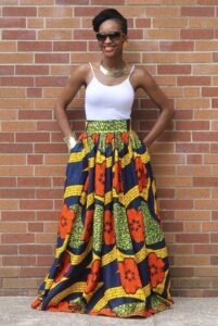 Maxi Skirt Styles Designs For Elegant Ladies - isishweshwe