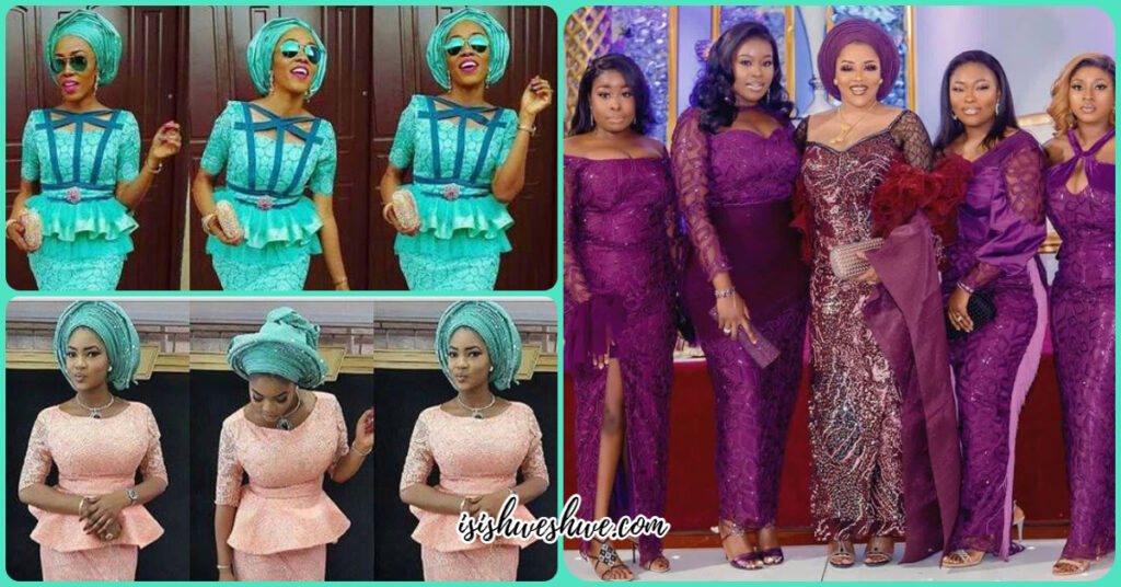 Stunning Wedding Aso Ebi Styles For You Isishweshwe 8723