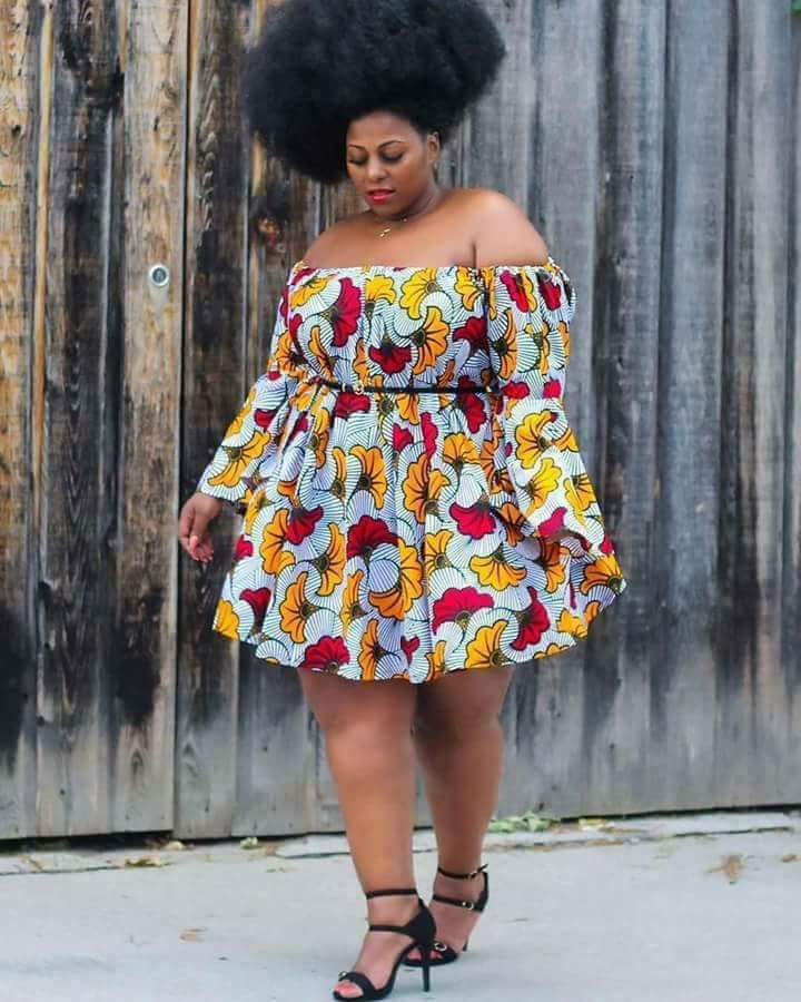 Another Ankara Styles Dress For Curvy And Plus Size Ladies Isishweshwe 1431