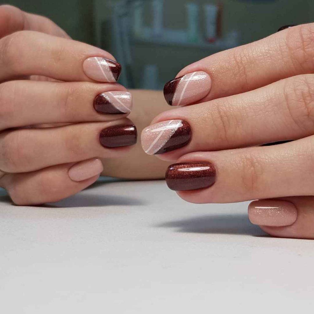 Trendy Brown Nail Manicure 2022 - isishweshwe