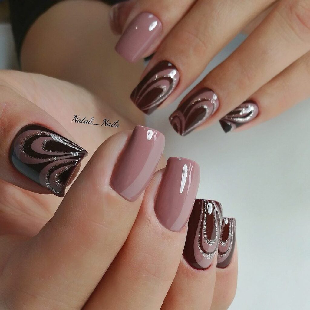 Trendy Brown Nail Manicure 2022 - isishweshwe