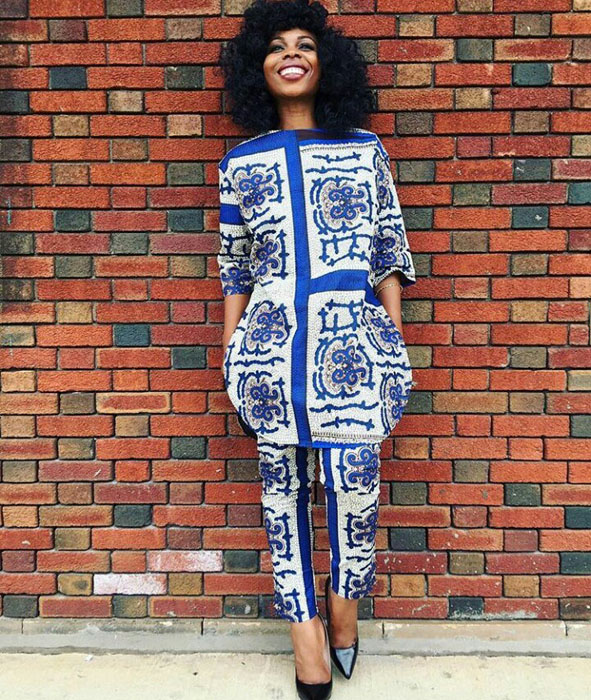 ankara caftan gown