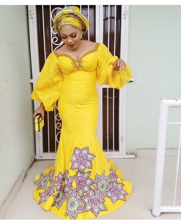 Stunning Wedding Aso Ebi Styles For You Isishweshwe 7189