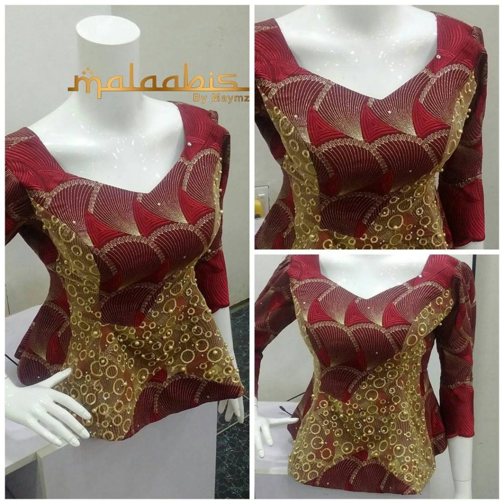 Stylish Ankara Peplum Tops for Ladies - isishweshwe