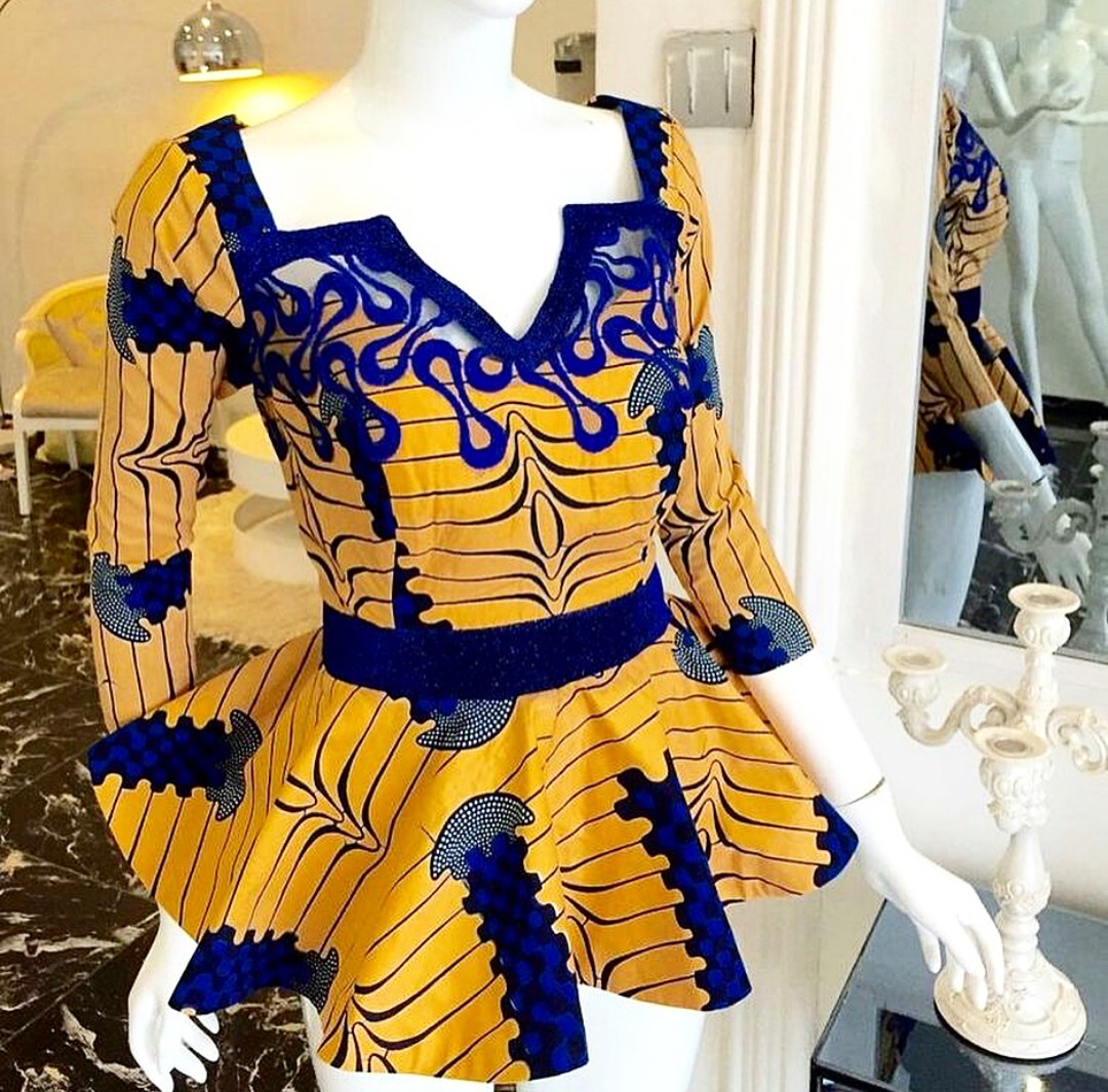 Gorgeous Ankara Blouse Styles in Stunning look, You Will Love - isishweshwe