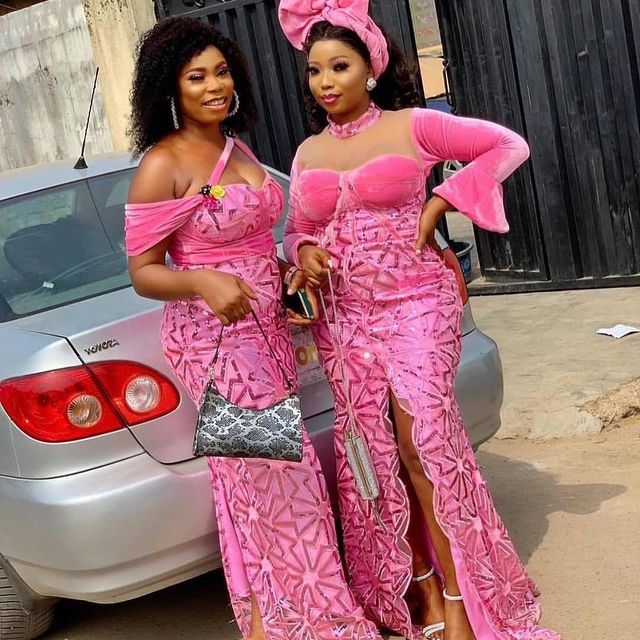 Eye-popping Aso-Ebi Outfits from Nigerian Weddings - isishweshwe