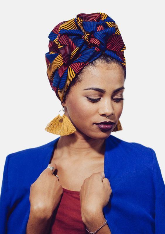 Trendy And Fashion Forward Turban Look Specifically For Women Of Colour Isishweshwe