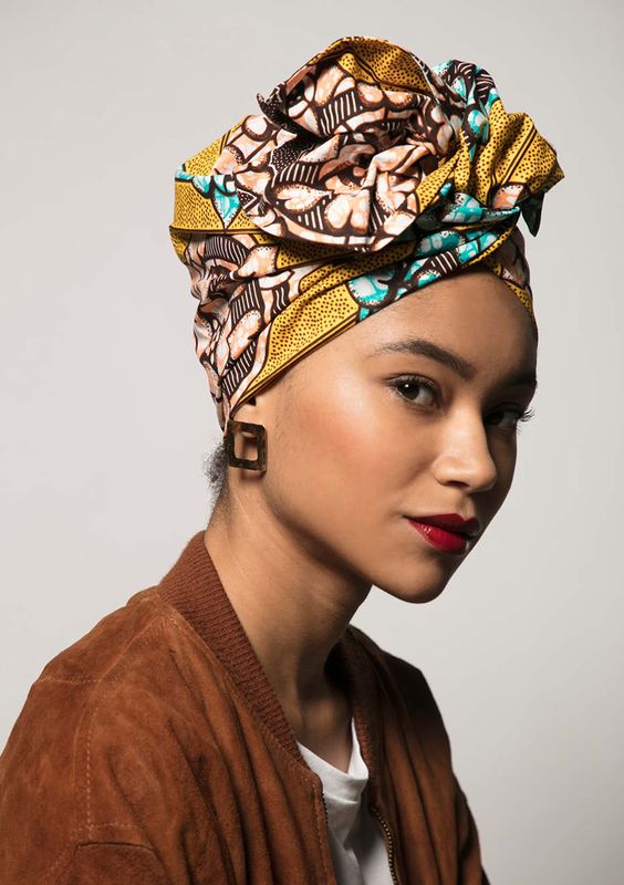 Trendy And Fashion Forward Turban Look Specifically For Women Of Colour Isishweshwe