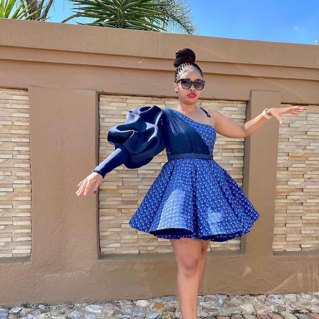 Newest Tswana Traditional Dresses 2023 for Bridesmaids - isishweshwe