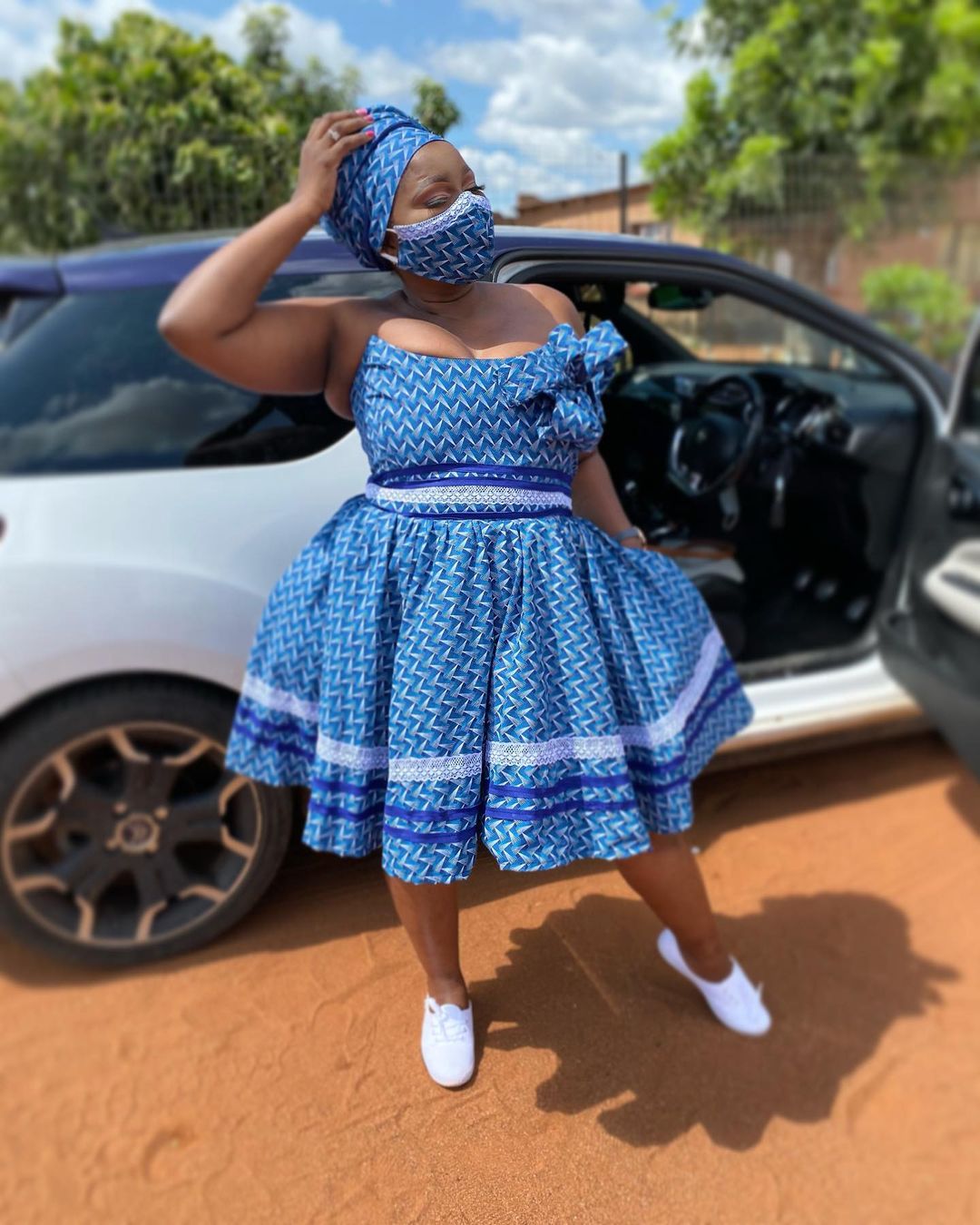 shweshwe tswana traditional attire