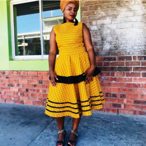 Beautiful Shweshwe Dresses Fashion Inspirations - isishweshwe