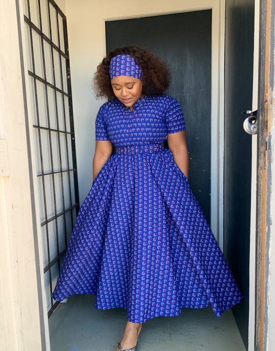 Beautiful Shweshwe Dresses Fashion Inspirations - isishweshwe