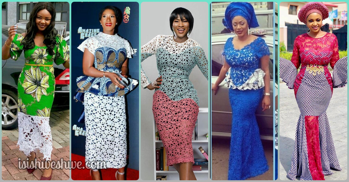 ankara and cord lace styles