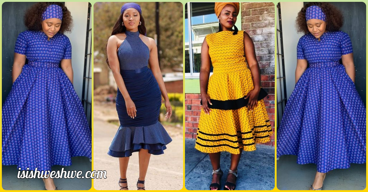 Stylish South African Isishweshwe Styles Designs 2020 Shweshwe Dresses ...