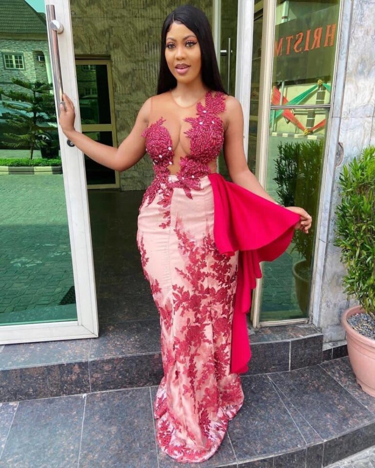 Asoebi styles attractive latest lace gown styles 2023 for ladies ...