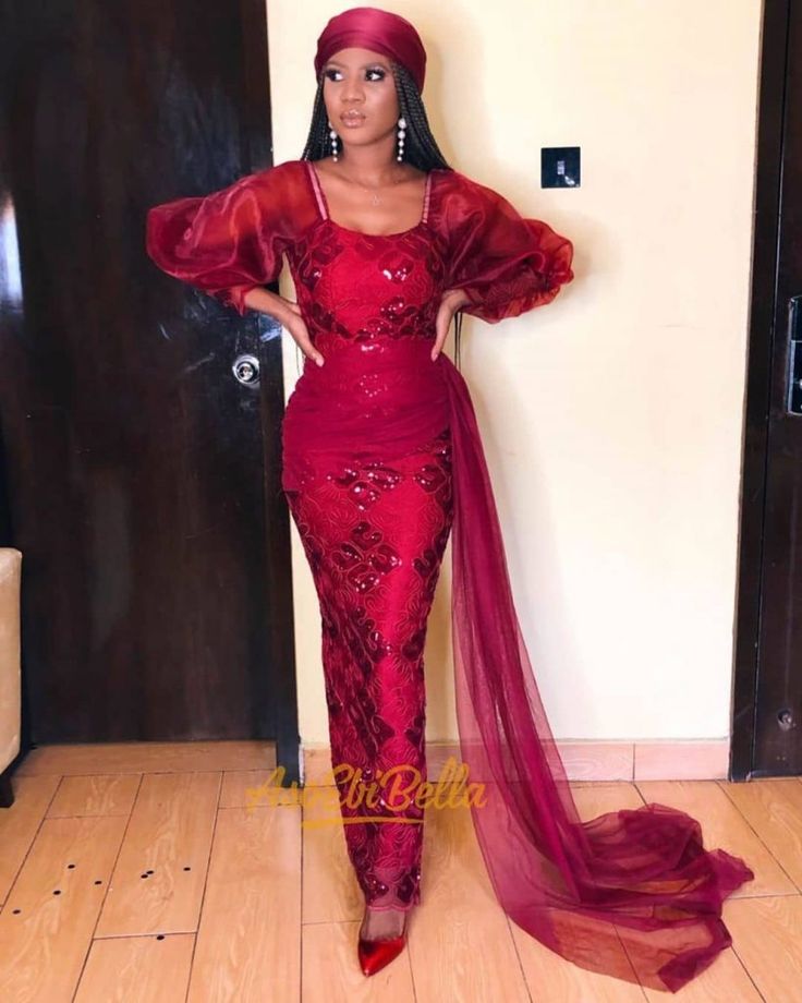 Asoebi styles attractive latest lace gown styles 2023 for ladies ...