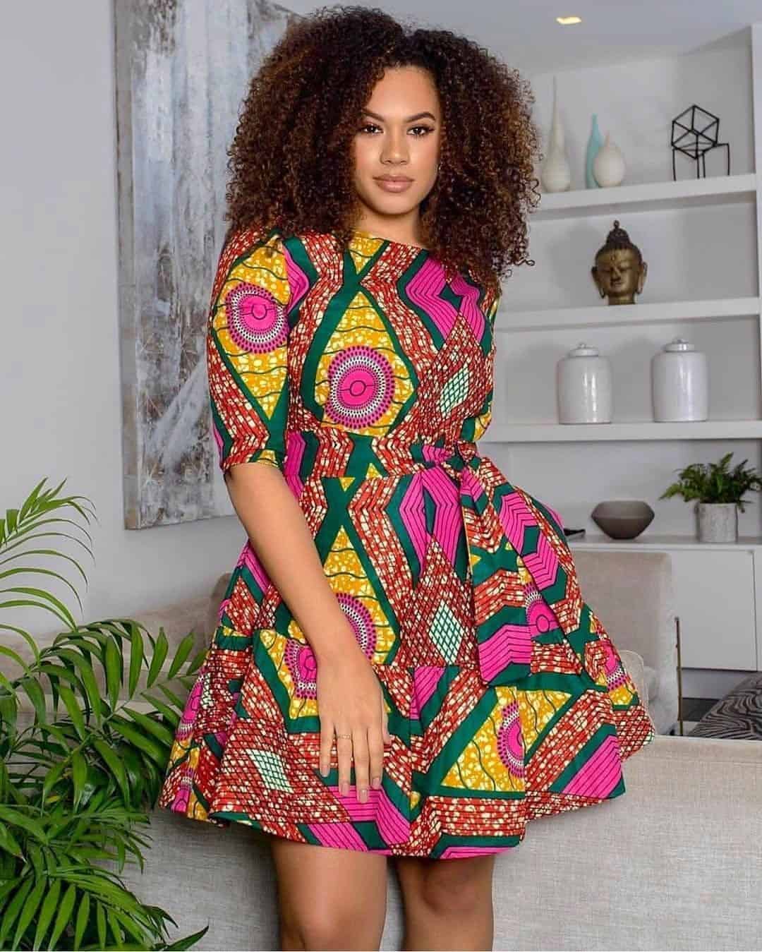 2022 Latest and Best Ankara Short Flare Styles. - Ladeey | Ankara short flare  gowns, African design dresses, African print fashion dresses