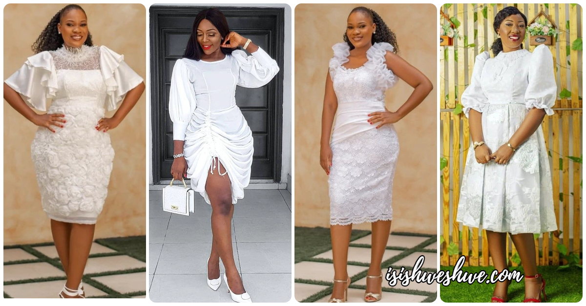 White on sale dress designs